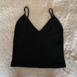 Brandy Melville black crop tank top